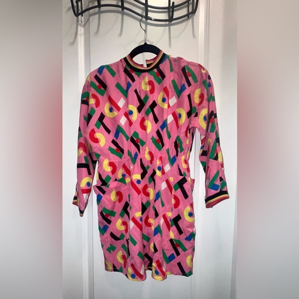 Stella McCartney Kids -Girls Pink Logo Dress